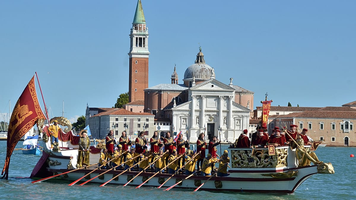 Venice’s historic Regata Storica fills Grand Canal with colourful boats