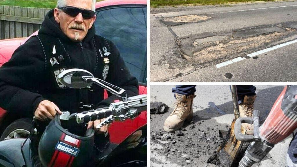 Victoria’s ‘alarmingly high’ poor road conditions under scrutiny after biker’s death