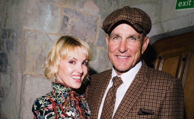 Vinnie Jones looks smitten with girlfriend Emma Ford after finding love again