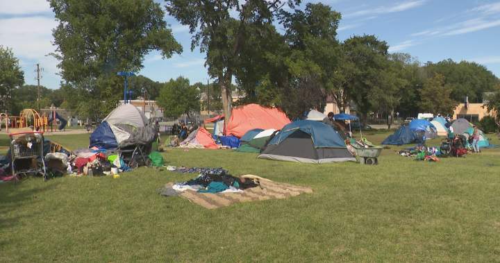 Volunteer group at Pepsi Park encampment calling for public support