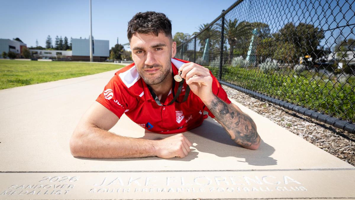 WAFL 2026: Sandover Medallist and South Fremantle star Jake Florenca still in disbelief over new honour