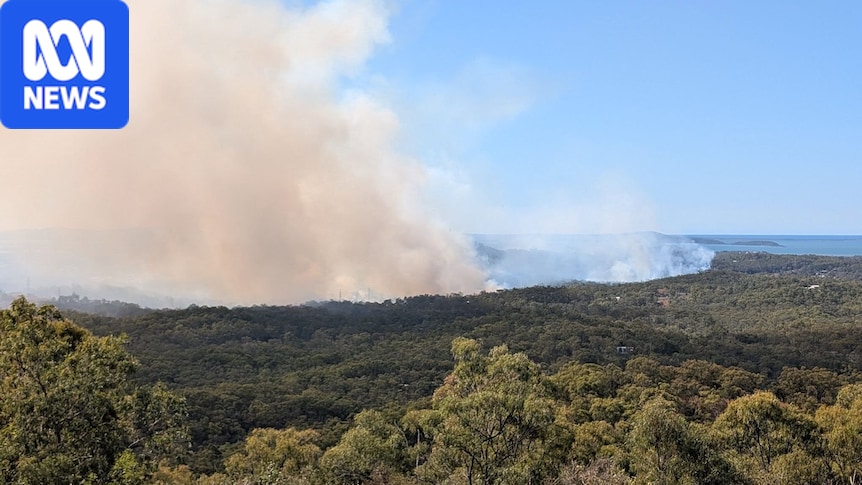 Warning issued for 'dangerous, fast-moving' fire burning near Gladstone
