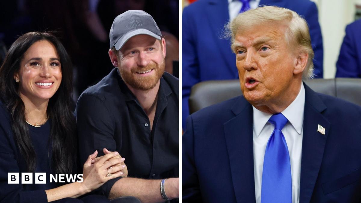 Watch: Trump 'happy' that Prince Harry and Meghan left the US