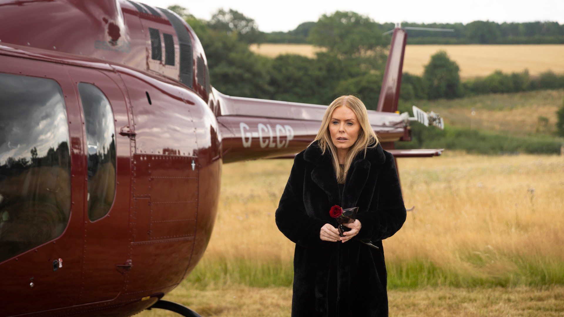 Watch as Emmerdale’s Sadie King makes shock comeback to soap in a helicopter – as Patsy Kensit returns after 20 years