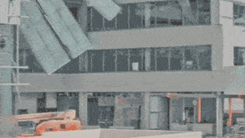 Watch: the horrifying moment roof collapses at Curtin University worksite