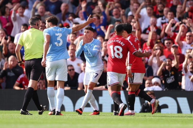 Wayne Rooney and Gary Neville disagree over Phil Foden red card against Man Utd