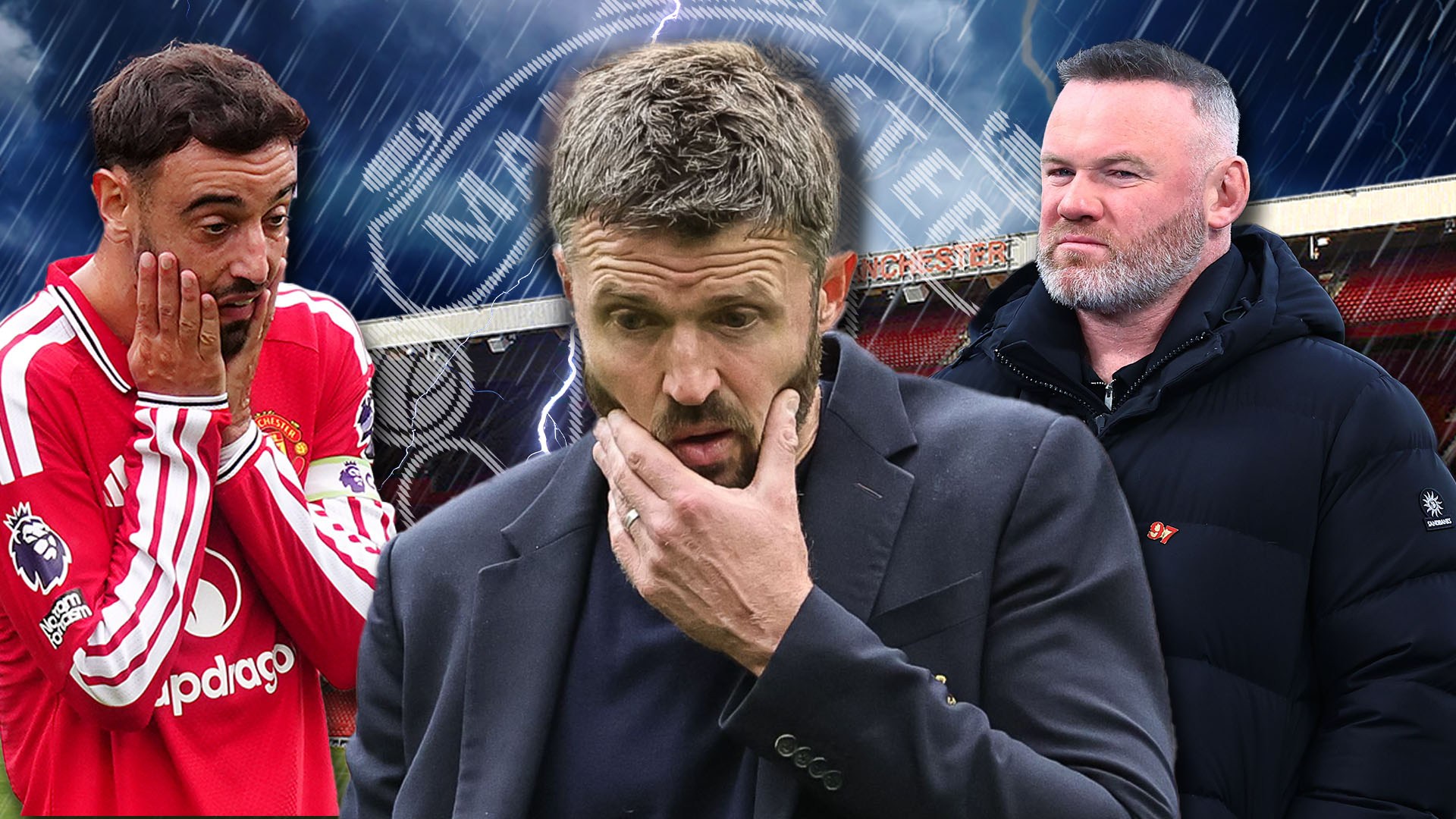 Wayne Rooney fears Michael Carrick faces Man Utd sack and reveals why Bruno Fernandes will be screaming for help