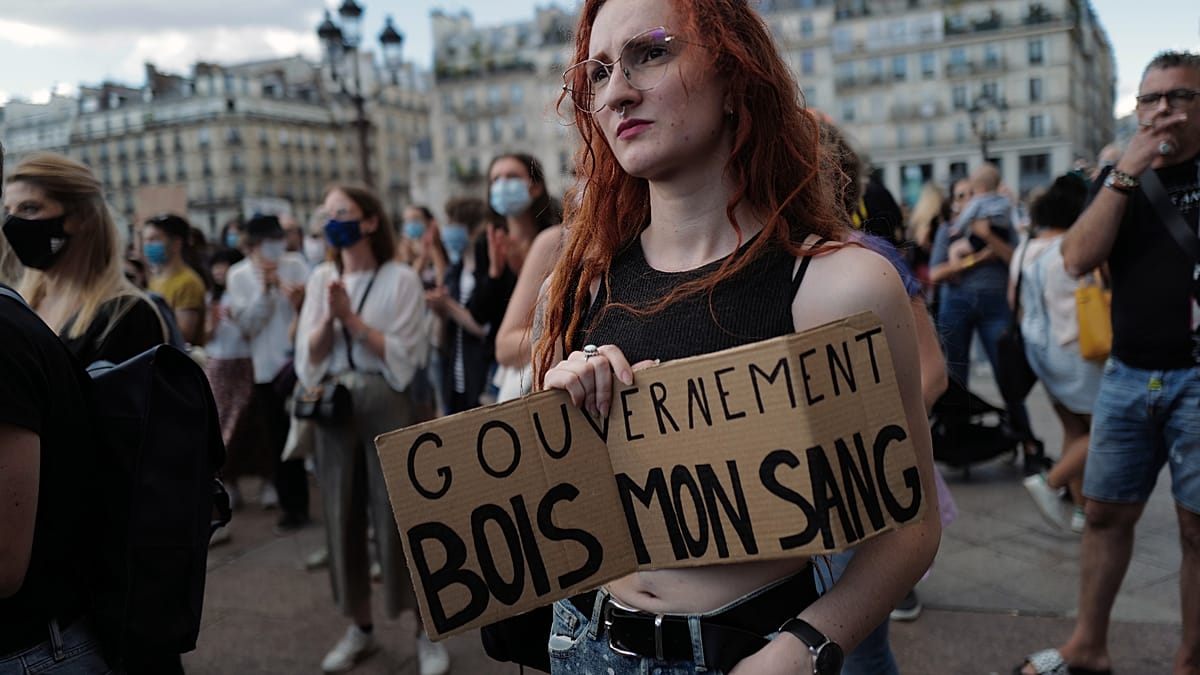 Women’s rights activists rally in Paris over sexual violence law