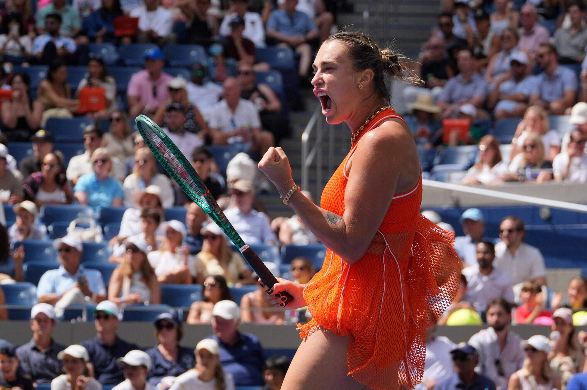 World No.1 Aryna Sabalenka forced to stop US Open match to complain about fan smoking cannabis