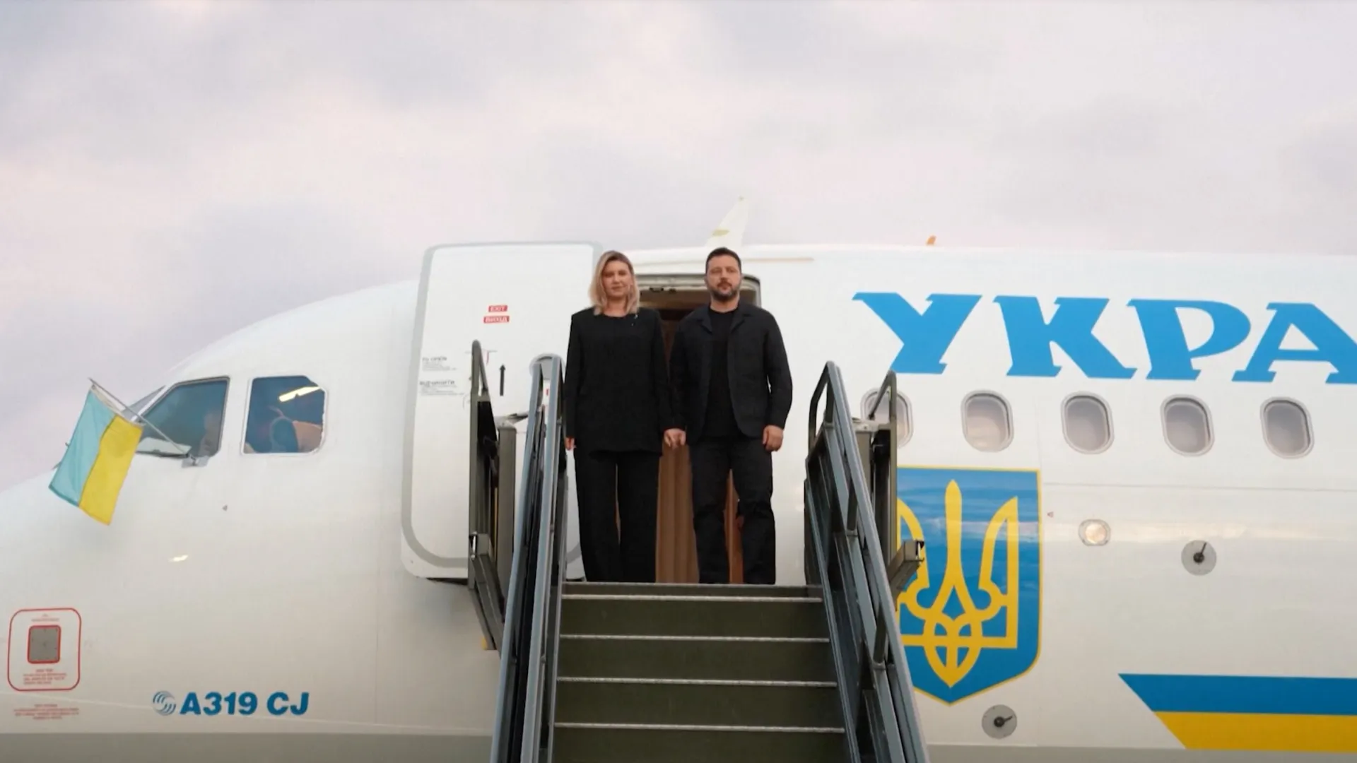 Zelensky almost hit by drone on his way to funeral of Norway’s King Harald in ‘targeted Russian attack’ on plane