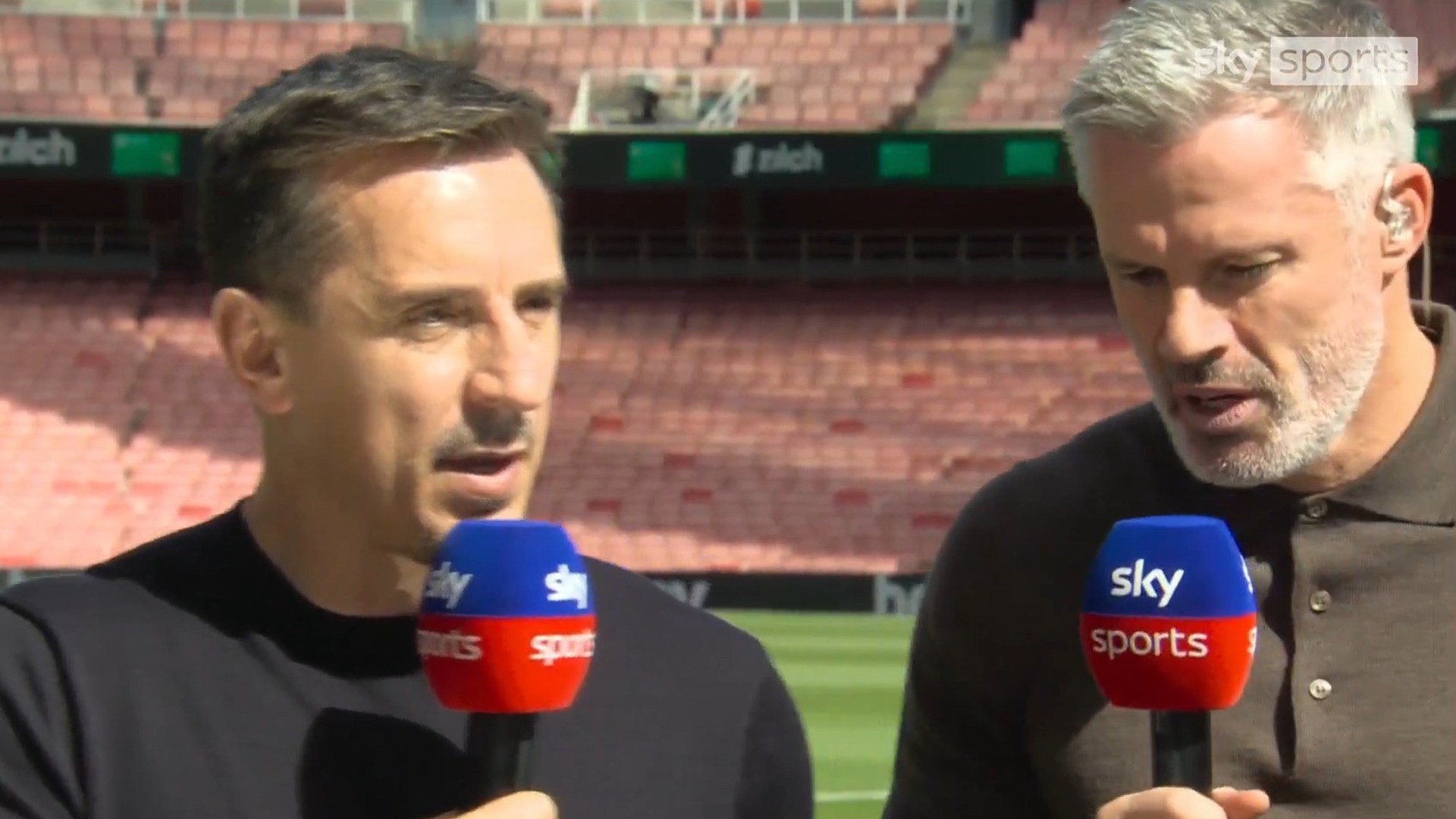 ‘Don’t disrespect him’ – Gary Neville berates Jamie Carragher for comparing Arsenal star to Roberto Firmino