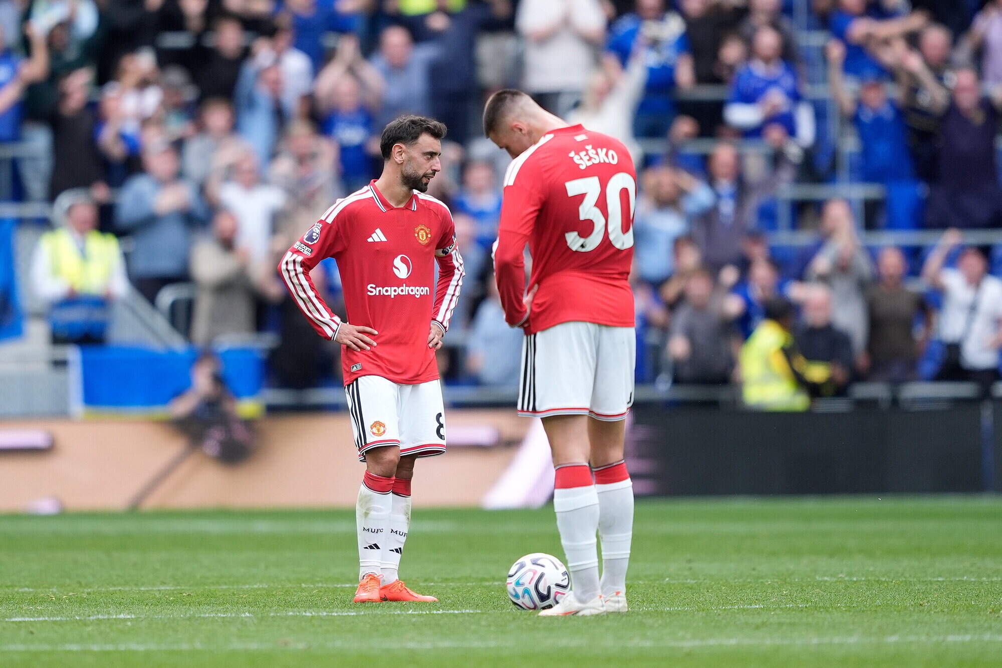 ‘It’s painful for everyone’ -Man United’s Benjamin Sesko determined to stay positive despite late dropped points