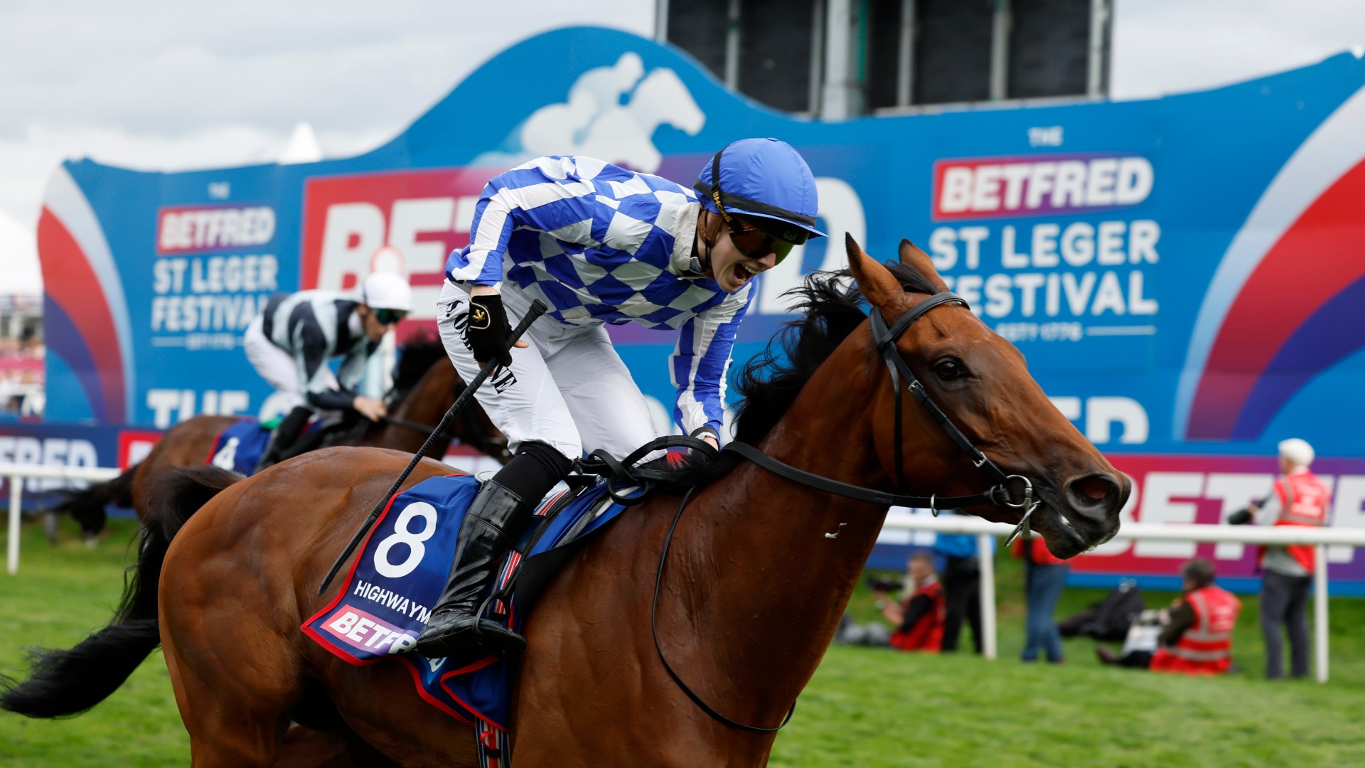 ‘Life-changing’ result in St Leger for Saffie Osborne as she becomes first woman to win a British Classic