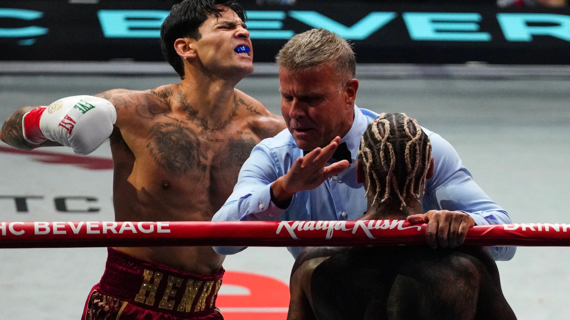 ‘Poor stoppage’ – Boxing fans RAGE at end to Conor Benn vs Ryan Garcia fight as Brit is taken out in two rounds