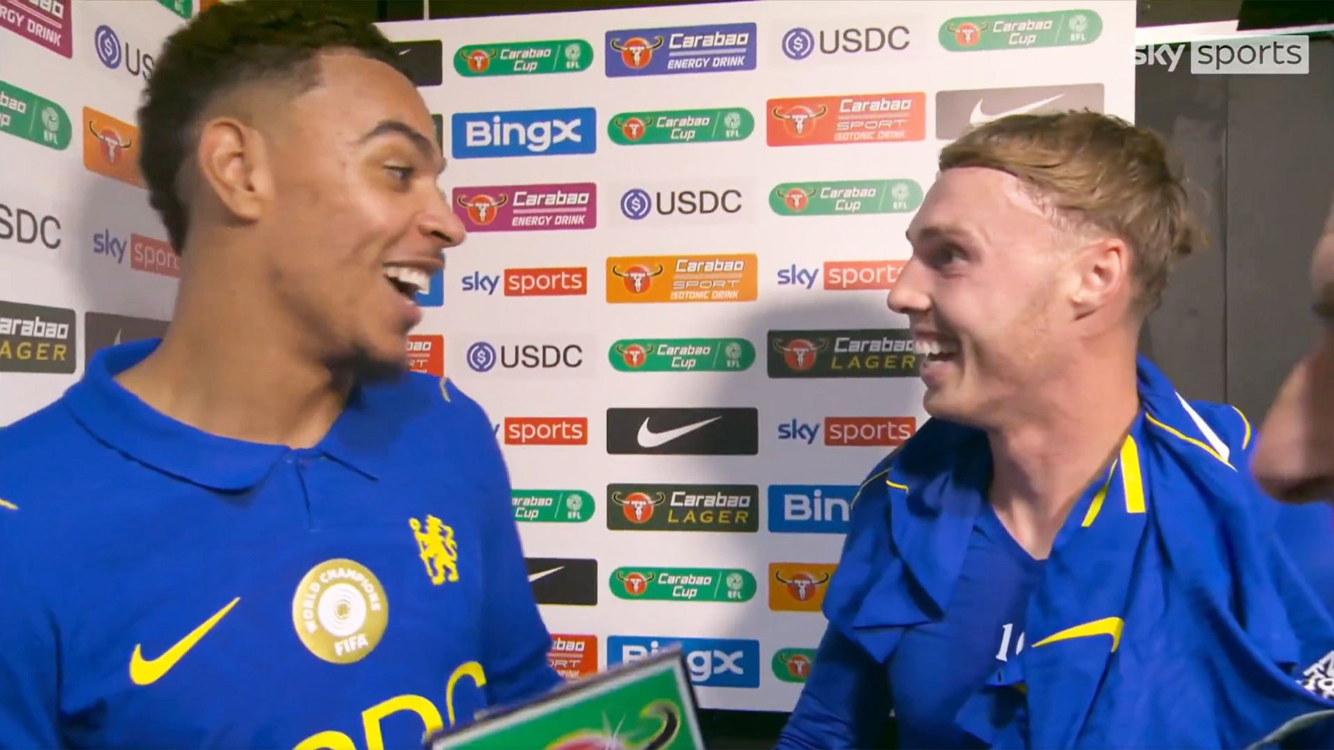 ‘That is criminal’ – Morgan Rogers and Cole Palmer clash over ‘rigged’ POTM award in funny moment live on Sky Sports