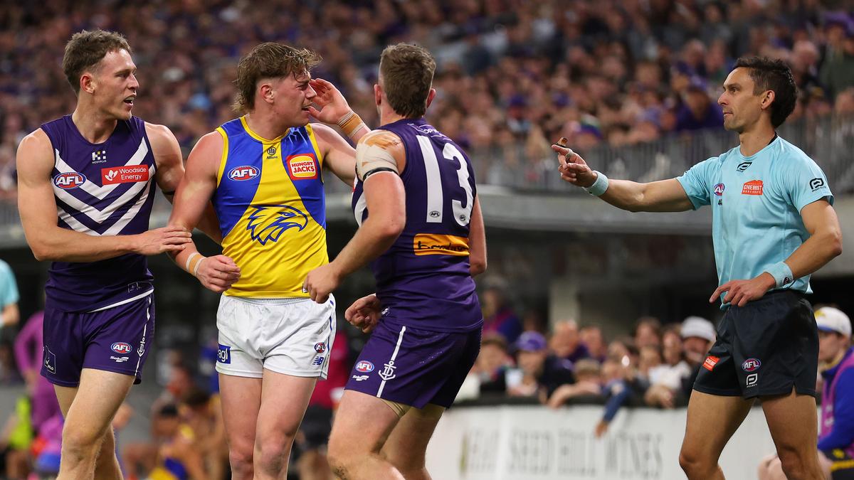 ‘The WA tax is getting me a little bit’: West Coast Eagles superstar Harley Reid on conceding free kicks